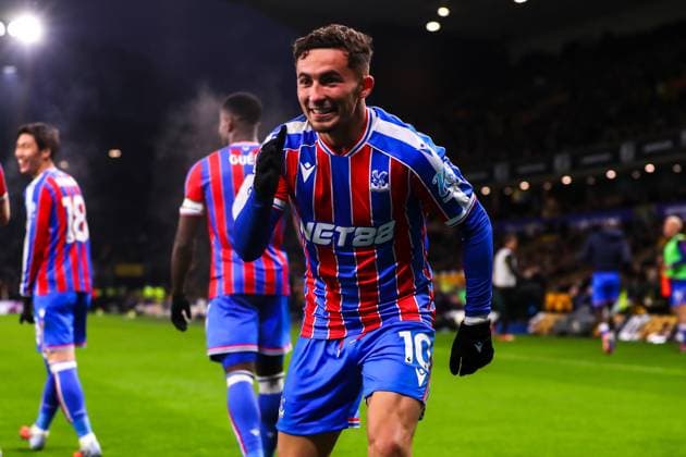 Wolverhampton Wanderers v Crystal Palace, Premier League Yeremy Pino of Crystal Palace celebrates his goal making it 2-0 during the Wolverhampton Wanderers v Crystal Palace Premier League match at Molineux Stadium, Wolverhampton, England on 22 November 2025 Credit: Ryan Crockett Every Second Media Editorial use only. All images are copyright Every Second Media Limited. No images may be reproduced without prior permission. All rights reserved. Premier League and Football League images are subject to licensing agreements with Football DataCo Limited. see https: www.football-dataco.com Copyright: xIMAGO EveryxSecondxMediax ESM-1671-0105 RyanxCrockettx xEveryxSecondxMediax