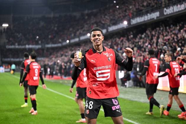 Stade Rennais FC v AS Monaco - Ligue 1 McDonald s 2025 2026 48 Abdelhamid AIT BOUDLAL (srfc) during the Ligue 1 McDonald s match between Rennes and Monaco at Roazhon Park on November 22, 2025 in Rennes, France. Rennes France  Copyright: xFEPx 776417223