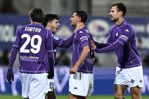 Mp Firenze 22 11 2025 - campionato di calcio serie A Fiorentina-Juventus foto Matteo Papini Image nella foto: esultanza gol Rolando Mandragora 
