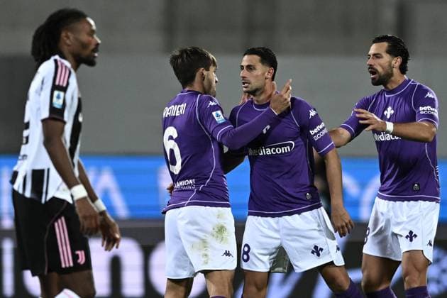 Mp Firenze 22 11 2025 - campionato di calcio serie A Fiorentina-Juventus foto Matteo Papini Image nella foto: esultanza gol Rolando Mandragora 