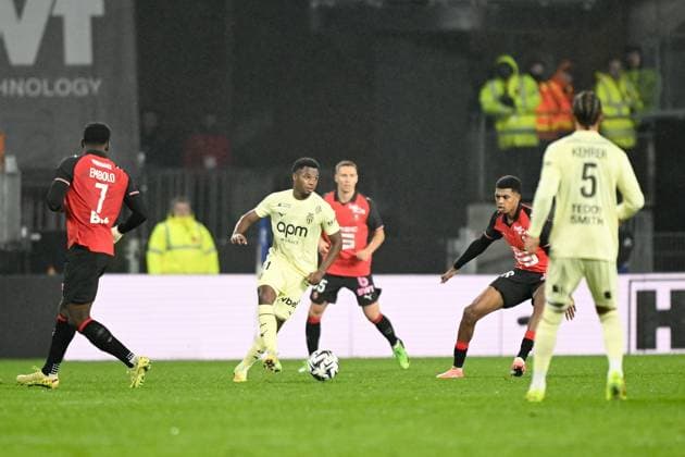 Stade Rennais FC v AS Monaco - Ligue 1 McDonald s 2025 2026 31 Ansu FATI (asm) during the Ligue 1 McDonald s match between Rennes and Monaco at Roazhon Park on November 22, 2025 in Rennes, France. Rennes France  Copyright: xFEPx 776417223
