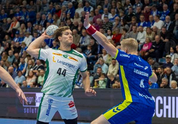 Blaer Hinriksson SC DHfK Leipzig VfL Gummersbach SC DHfK Leipzig, Handball Daikin HBL Handball Bundesliga, 13, Matchday, 22 11 2025 Copyright: HMBxMedia xMarcoxBader