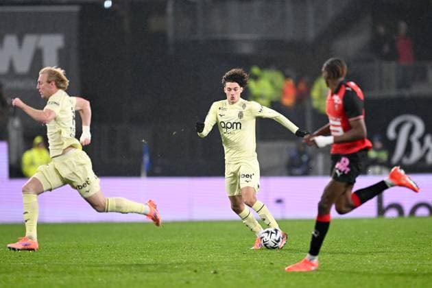 Stade Rennais FC v AS Monaco - Ligue 1 McDonald s 2025 2026 11 Maghnes AKLIOUCHE (asm) during the Ligue 1 McDonald s match between Rennes and Monaco at Roazhon Park on November 22, 2025 in Rennes, France. Rennes France  Copyright: xFEPx 776417223