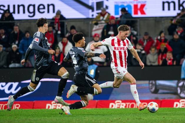 COLOGNE, GERMANY - 22 NOVEMBER, 2025: Marius Buelter - The football match of Bundesliga 1.FC Koeln vs SG Eintracht Frankfurt at Rhein Energie Stadion.  Copyright: xVITALIIxKLIUIEVx