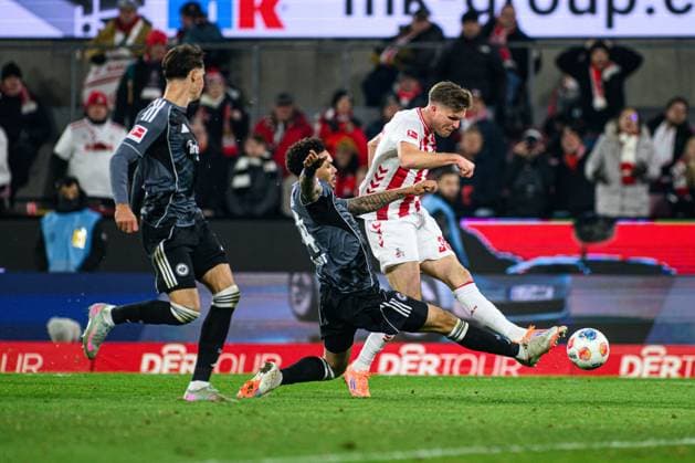 COLOGNE, GERMANY - 22 NOVEMBER, 2025: Marius Buelter - The football match of Bundesliga 1.FC Koeln vs SG Eintracht Frankfurt at Rhein Energie Stadion.  Copyright: xVITALIIxKLIUIEVx