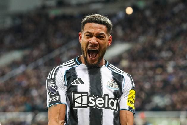 Newcastle United v Manchester City, Premier League Joelinton Of Newcastle United celebrates winning during the Newcastle United v Manchester City Premier League match at St. James Park, Newcastle Upon Tyne, England on 22 November 2025 Credit: Lee Keuneke Every Second Media Editorial use only. All images are copyright Every Second Media Limited. No images may be reproduced without prior permission. All rights reserved. Premier League and Football League images are subject to licensing agreements with Football DataCo Limited. see https: www.football-dataco.com Copyright: xIMAGO EveryxSecondxMediax ESM-1674-0079 LeexKeunekex xEveryxSecondxMediax