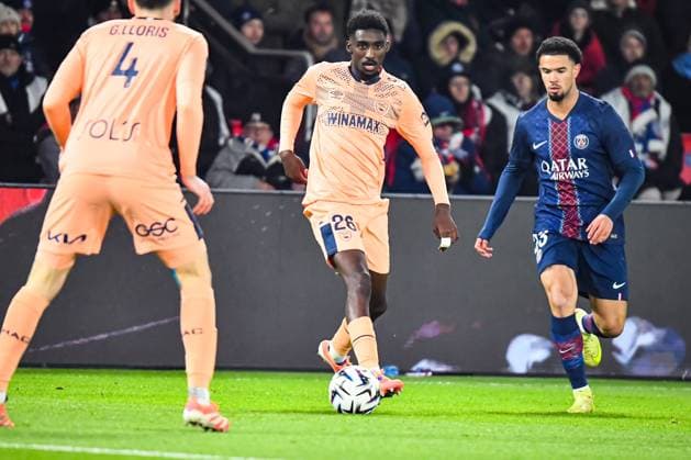 FOOTBALL : Paris Saint Germain vs Havre AC - Ligue 1 McDonalds - JournÃ e 13 - 22 11 2025 Simon Ebonog (AC Le Havre) ParisFrance  Copyright: xBaptistexAutissierx