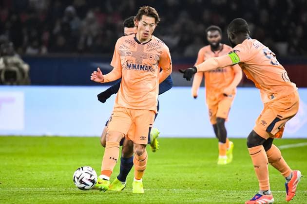 FOOTBALL : Paris Saint Germain vs Havre AC - Ligue 1 McDonalds - JournÃ e 13 - 22 11 2025 Ayumu Seko (AC Le Havre) ParisFrance  Copyright: xBaptistexAutissierx