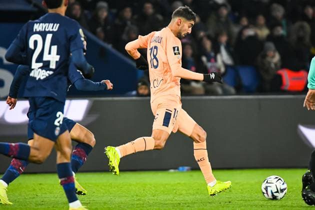 FOOTBALL : Paris Saint Germain vs Havre AC - Ligue 1 McDonalds - JournÃ e 13 - 22 11 2025 Yanis Zouaoui (AC Le Havre) ParisFrance  Copyright: xBaptistexAutissierx