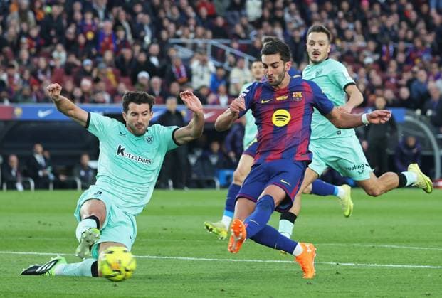 FC Barcelona, Barca v Athletic Club - LaLiga EA Sports Ferran Torres scores during the match between FC Barcelona and Athletic Club in Barcelona, Spain, on November 22, 2025. Barcelona Barcelona Spain  Copyright: xUrbanandsportx originalFilename:urbanandsport-fcbarcel251122_npWyu.jpg
