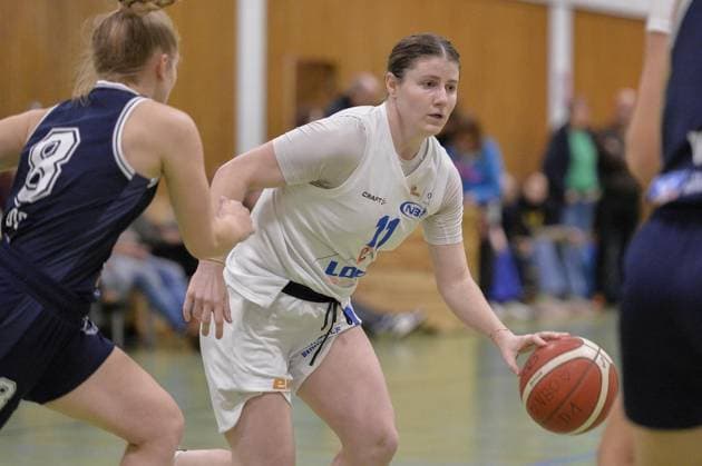2 Basketball Bundesliga, Women New Basket Oberhausen vs Hürther BC FOR EDITORIAL PURPOSES ONLY p Delia Moore, right, in action against Maia Voigt, left, on Saturday, 22 11 2025, in the game New Basket Oberhausen against Hürther BC in the Halle Ost in Oberhausen New Basket Oberhausen, white jerseys, plays against Hürther BC, blue jerseys, in the Womens 2 Basketball Bundesliga, season 2025 2026 Germany NRW Oberhausen Copyright OleksandrxVoskresenskyi Copyright: OleksandrxVoskresenskyi doc83dnenwz2z8jni8meu5 ,EDITORIAL USE ONLY Copyright: OleksandrxVoskresenskyi
