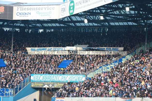 Soccer I Men I Season 2025 26 I 3 Liga I Matchday 15 I F C Hansa Rostock 1 FC Schweinfurt I 22 11 2025 There was no support from the stands in the first few minutes Rostock Ostseestadion Mecklenburg-Vorpommern Germany Copyright: xLobeca AndreasxKnothex