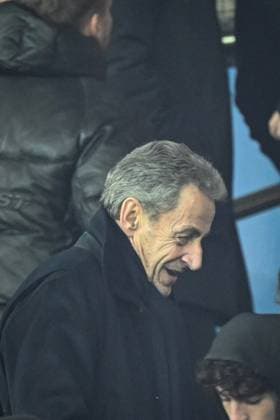 French former president Nicolas Sarkozy attends Ligue 1 PSG vs Le Havre AC - FA French former president Nicolas Sarkozy attends the French L1 football match between Paris Saint-Germain and Le Havre AC at the Parc des Princes stadium in Paris on November 22, 2025. Photo by Firas Abdullah ABACAPRESS.COM Paris Île-de-France France  Copyright: xAbdullahxFiras ABACAx