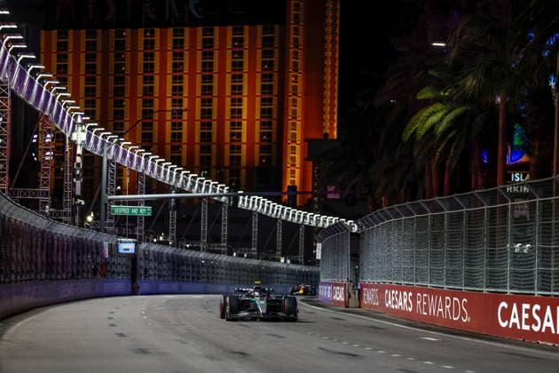F1 - LAS VEGAS GRAND PRIX 2025 12 KIMI ANTONELLI Andrea (ita), Mercedes AMG F1 Team W16, action during the 2025 Formula 1 Las Vegas Grand Prix, 22th round of the 2025 FIA Formula One World Championship, WM, Weltmeisterschaft from November 21 to 23, 2025 on the Las Vegas Strip Circuit, in Paradise, Nevada, United States of America - ParadiseUnited States  Copyright: xDPPIx