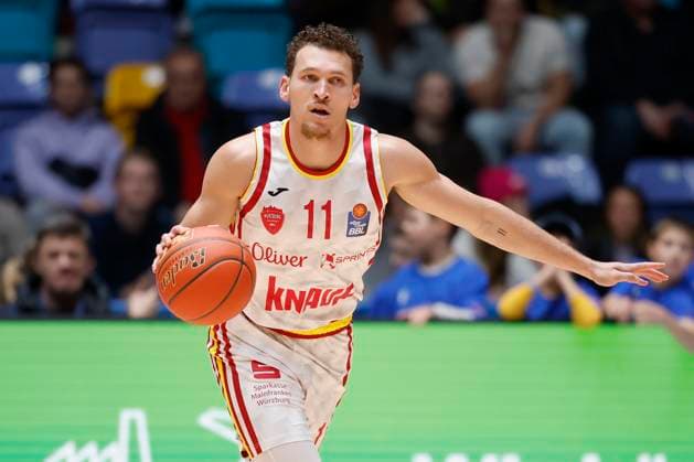 v l Brae Ivey Fitness First Wuerzburg Baskets, 11 , 22 11 2025, Basketball, BBL, Frankfurt Skyliners vs Fitness First Wuerzburg Baskets, GER, Frankfurt, Suewag Energie ARENA Copyright: HMBxMedia xHeikoxBecker