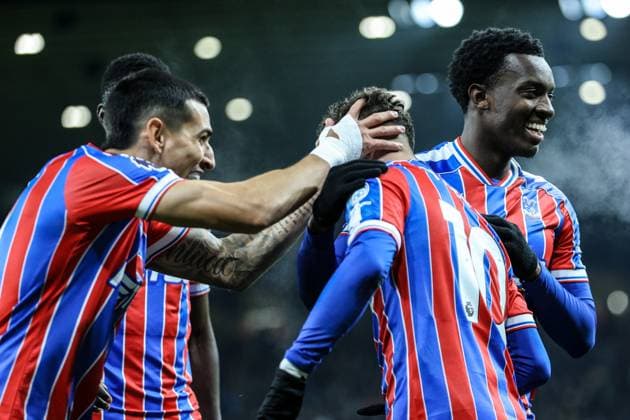 Yeremy Pino (10 Crystal Palace) celebrates scoring the second goal during the Premier League football match between Wolverhampton Wanderers and Crystal Palace at Molineux stadium in Wolverhampton, England Copyright: xNataliexMincher SPPx Sportspressphoto_SPR65185