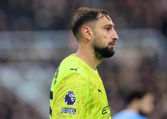 Newcastle United v Manchester City Premier League Gianluigi Donnarumma of Manchester City during the Premier League match at St. James s Park, Newcastle UK Newspapers OUT Copyright: xFredxPalmerx FIL-22535-0057