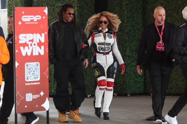Formula1; Round22; Las Vegas Grand Prix; USA Beyonce and Jay-Z during Formula1 Heineken Las Vegas Grand Prix on november 22., 2025 in Las Vegas Strip Circuit, United States Of America Zsombor Toth Las Vegas Las Vegas Strip Circuit Nevada United States Of America