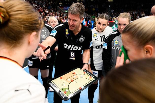 Handball, Women Laenderspiel Germany Switzerland Coach Markus Gaugisch Germany , Mareike Thomaier Germany , Lisa Antl Germany Goeppeingen EWS Arena Germany