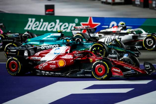 F1 - LAS VEGAS GRAND PRIX 2025 16 LECLERC Charles (mco), Scuderia Ferrari SF-25, action during the 2025 Formula 1 Las Vegas Grand Prix, 22th round of the 2025 FIA Formula One World Championship, WM, Weltmeisterschaft from November 21 to 23, 2025 on the Las Vegas Strip Circuit, in Paradise, Nevada, United States of America - ParadiseUnited States  Copyright: xJoaoxFilipex