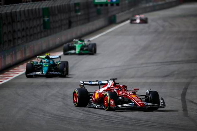 F1 - LAS VEGAS GRAND PRIX 2025 16 LECLERC Charles (mco), Scuderia Ferrari SF-25, action during the 2025 Formula 1 Las Vegas Grand Prix, 22th round of the 2025 FIA Formula One World Championship, WM, Weltmeisterschaft from November 21 to 23, 2025 on the Las Vegas Strip Circuit, in Paradise, Nevada, United States of America - ParadiseUnited States  Copyright: xJoaoxFilipex