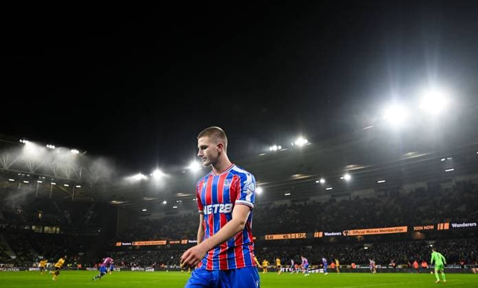 Adam Wharton of Crystal Palace Wolverhampton Wanderers v Crystal Palace, Premier League, Football, Molineux, Wolverhampton, UK - 22 Nov 2025Wolverhampton Molineux United Kingdom EDITORIAL USE ONLY No use with unauthorised audio, video, data, fixture lists, club league logos or live services. Online in-match use limited to 120 images, no video emulation. No use in betting, games or single club league player publications.  Copyright: xAnnaxGowthorpe Shutterstockx 15860649at