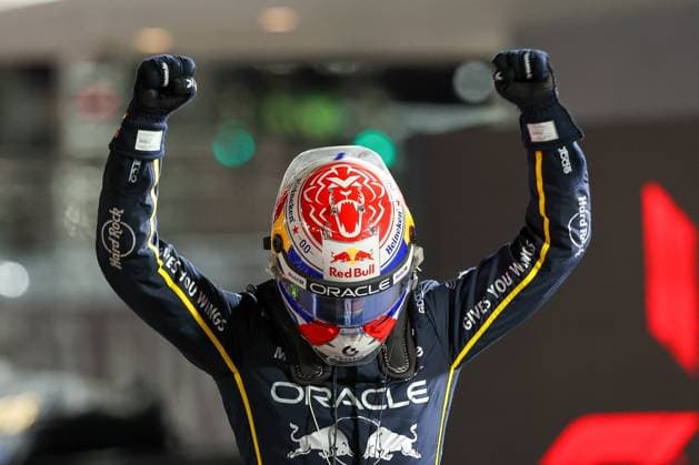 Winner, Winner, Max Verstappen Oracle Red Bull Racing 1 , Las Vegas Grand Prix, Motorsport, Men, Formula 1, Race, 22 11 2025 Las Vegas Nevada USA Copyright: xkolbert-press ChristianxKolbertx