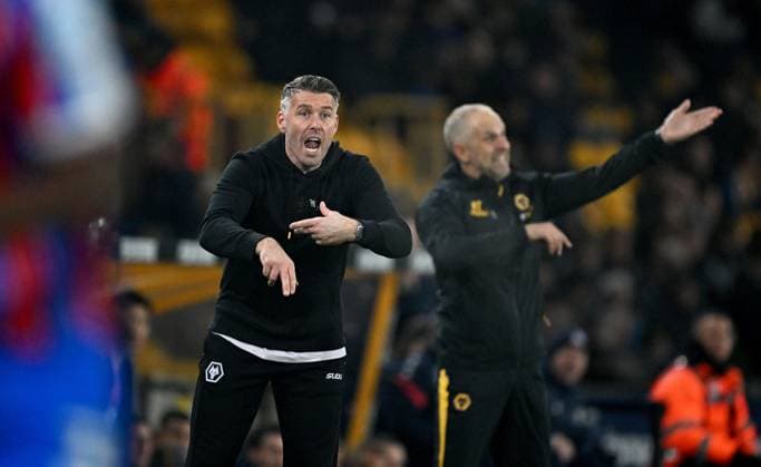 Rob Edwards manager of Wolverhampton Wanderers on the touchline Wolverhampton Wanderers v Crystal Palace, Premier League, Football, Molineux, Wolverhampton, UK - 22 Nov 2025Wolverhampton Molineux United Kingdom EDITORIAL USE ONLY No use with unauthorised audio, video, data, fixture lists, club league logos or live services. Online in-match use limited to 120 images, no video emulation. No use in betting, games or single club league player publications.  Copyright: xAnnaxGowthorpe Shutterstockx 15860649da