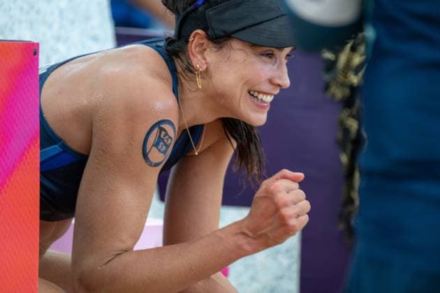 RECORD DATE NOT STATED ADELAIDE, AUSTRALIA - NOVEMBER 23: Carolina Solberg Salgado (Player 1 - BRA) during the Beach volleyball, Beachvolleyball World Championships at Adelaide on November 23, 2025 in Adelaide, Australia. Australia Copyright: xBEAUTIFULxSPORTS PeterxWeberx