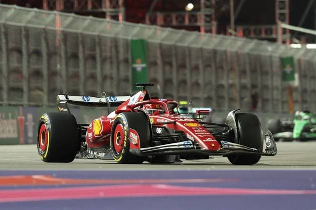 Charles Leclerc Scuderia Ferrari HP 16 , Las Vegas Grand Prix, Motorsport, Men, Formula 1, Race, 22 11 2025 Las Vegas Nevada USA Copyright: xkolbert-press ChristianxKolbertx