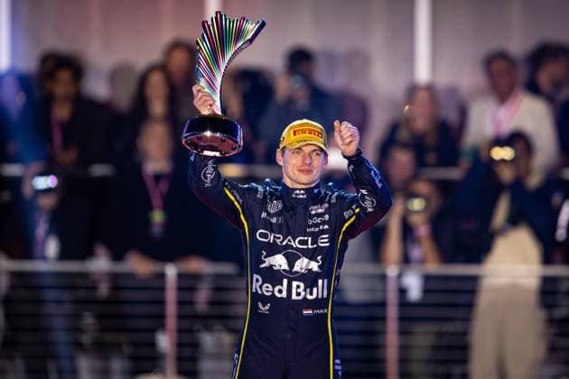 F1 - LAS VEGAS GRAND PRIX 2025 VERSTAPPEN Max (ned), Red Bull Racing RB21, portrait, during the 2025 Formula 1 Las Vegas Grand Prix, 22th round of the 2025 FIA Formula One World Championship, WM, Weltmeisterschaft from November 21 to 23, 2025 on the Las Vegas Strip Circuit, in Paradise, Nevada, United States of America - ParadiseUnited States Copyright: xAndrà xFerreirax
