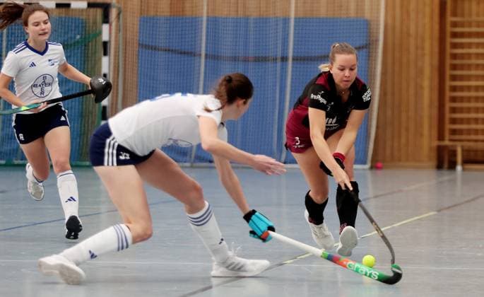 Ludwigsburg , Hockey TK Bundesliga Cup , HC Ludwigsburg vs RTHC Leverkusen , right Greta Meissner Lubu