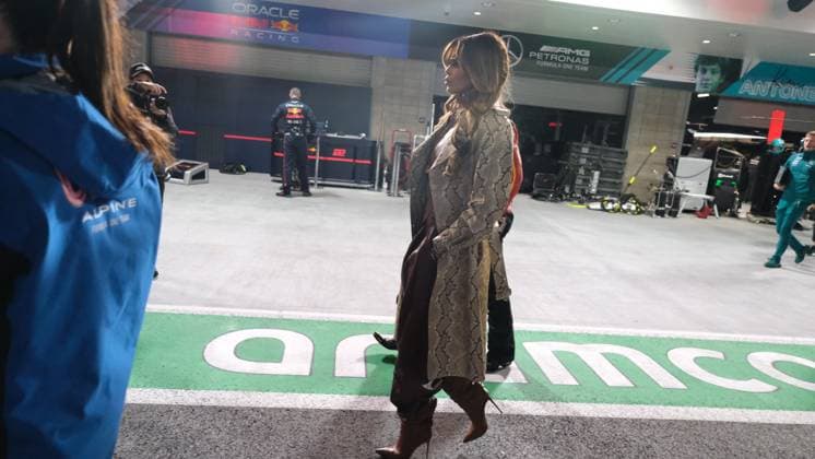 November 22, 2025, Las Vegas, Nv, USA: Nov 22, 2025: Naomi Campbell during the 2025 Las Vegas Grand Prix Formula 1 race in Las Vegas, NV. Jason Pohuski BMR Las Vegas USA - ZUMAb241 20251122_zsa_b241_007 Copyright: xJasonxPohuskix xBmrxMediax