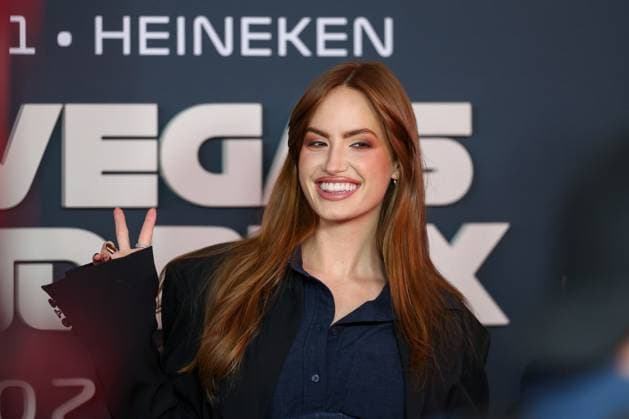 American Influencer, Haley Kalil, Las Vegas Grand Prix, Motorsport, Men, Formula 1, Race, 22 11 2025 Las Vegas Nevada USA Copyright: xkolbert-press ChristianxKolbertx