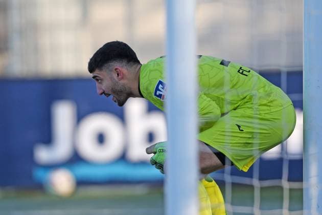 Football LOTTO Hessenliga Eintracht Frankfurt U21 FC Gießen 22 11 25, Keeper Bilal Jomaa Zabadne Gießen ,