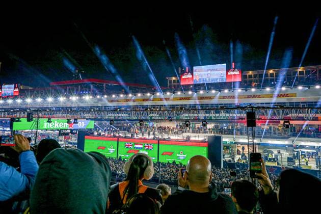 Podium during the Sunday of the Formula 1 Heineken Las Vegas Grand Prix 2025 at Las Vegas Strip Circuit, ahead of Round 22 of 24 of the 2025 FIA Formula One World Championship, WM, Weltmeisterschaft (November 20-23, 2025). Formula 1 Heineken Las Vegas Grand Prix 2025