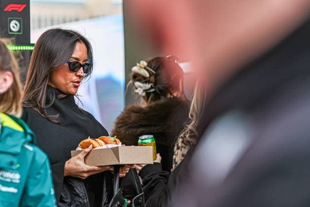 Alexandra Saint Mlieux (MON) - Partner of Charles Leclerc (MON) - Scuderia Ferrari - Ferrari SF-25 - Ferrari during the Sunday of the Formula 1 Heineken Las Vegas Grand Prix 2025 at Las Vegas Strip Circuit, ahead of Round 22 of 24 of the 2025 FIA Formula One World Championship, WM, Weltmeisterschaft (November 20-23, 2025). Formula 1 Heineken Las Vegas Grand Prix 2025
