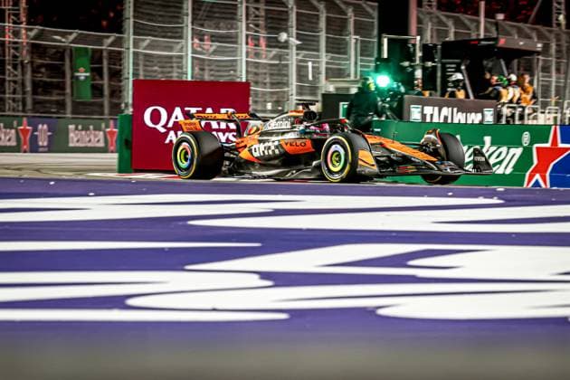 Oscar Piastri (AUS) - McLaren Formula 1 Team - McLaren MCL39 - Mercedes during the Sunday of the Formula 1 Heineken Las Vegas Grand Prix 2025 at Las Vegas Strip Circuit, ahead of Round 22 of 24 of the 2025 FIA Formula One World Championship, WM, Weltmeisterschaft (November 20-23, 2025). Formula 1 Heineken Las Vegas Grand Prix 2025