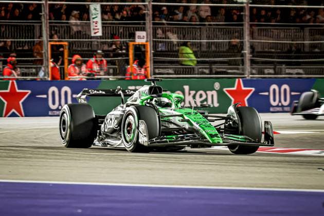 Nico Hulkenberg (GER) - Stake F1 Team Sauber - Sauber C45 - Ferrari during the Sunday of the Formula 1 Heineken Las Vegas Grand Prix 2025 at Las Vegas Strip Circuit, ahead of Round 22 of 24 of the 2025 FIA Formula One World Championship, WM, Weltmeisterschaft (November 20-23, 2025). Formula 1 Heineken Las Vegas Grand Prix 2025
