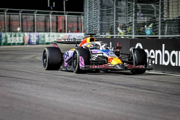 Isaac Hadjar (FRA) Visa Cash App RB F1 Team during the Sunday of the Formula 1 Heineken Las Vegas Grand Prix 2025 at Las Vegas Strip Circuit, ahead of Round 22 of 24 of the 2025 FIA Formula One World Championship, WM, Weltmeisterschaft (November 20-23, 2025). Formula 1 Heineken Las Vegas Grand Prix 2025