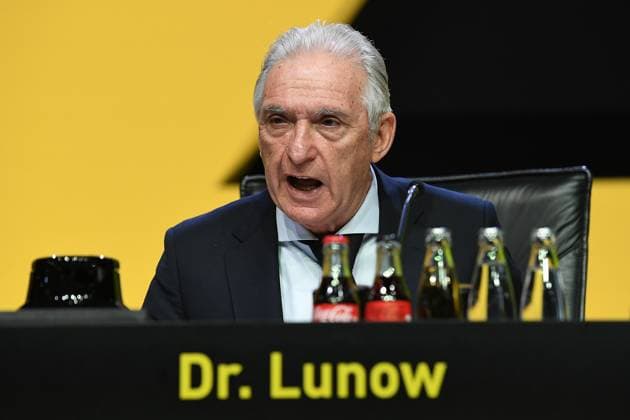 General Meeting Borussia Dortmund on 23 11 2025 in the Westfalenhalle in Dortmund Dr Reinhold Lunow President Dortmund xRx
