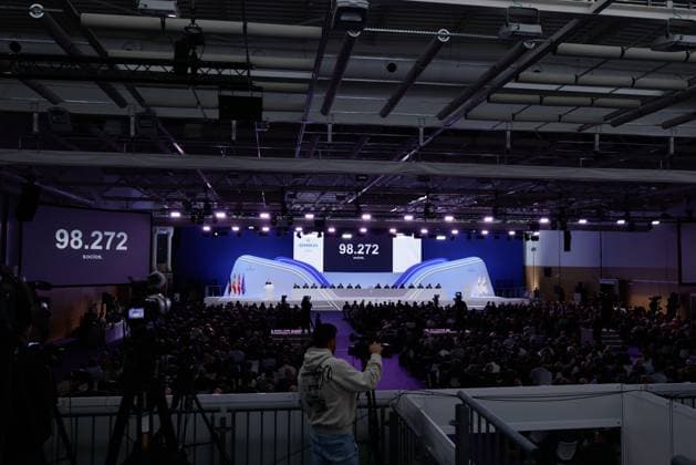 November 23, 2025, Valdebebas, Madrid, Spain: General view during the Ordinary General Assembly of Representative Members of Real Madrid C.F. at Ciudad Deportiva Real Madrid on November 23, 2025, in Valdebebas, Madrid, Spain. Valdebebas Spain - ZUMAa181 20251123_zaa_a181_012 Copyright: xDennisxAgyemanx