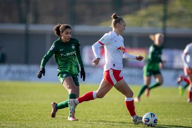 Football, Women, 1st BL, RB Leipzig - VfL Wolfsburg