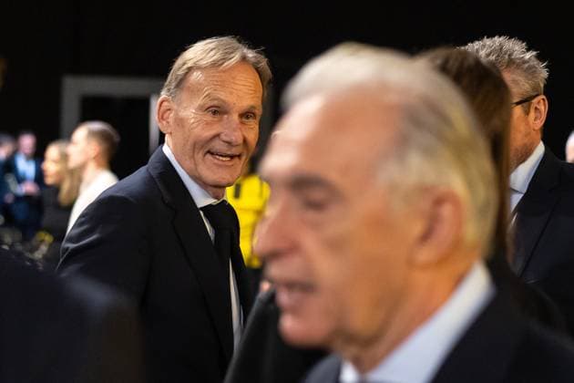 23 11 2025, Football, Season 2025 2026, 1 Bundesliga, General Meeting Borussia Dortmund, f l Chairman of the Management Hans Joachim Watzke Borussia Dortmund , President Dr Reinhold Lunow Borussia Dortmund , Dortmund Messe Wetsfalenhalle NRW Germany xRHR PHOTO DEx Copyright: DennisxEwert RHR-FOTOx RHR-FOTO DE