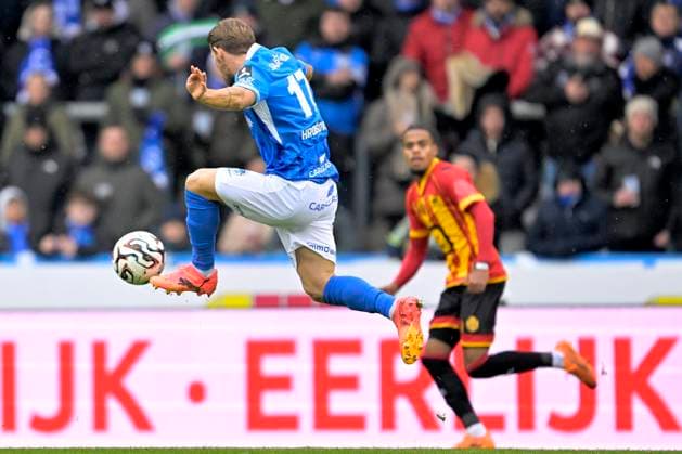 KRC Genk v KV Mechelen - Jupiler Pro League GENK, BELGIUM - NOVEMBER 23 : Hrosovsky Patrik midfielder of KRC Genk during the Jupiler Pro League match between KRC Genk and KV Mechelen on November 23, 2025 in Genk, Belgium, 23 11 2025 Genk Belgium  Copyright: xSesx