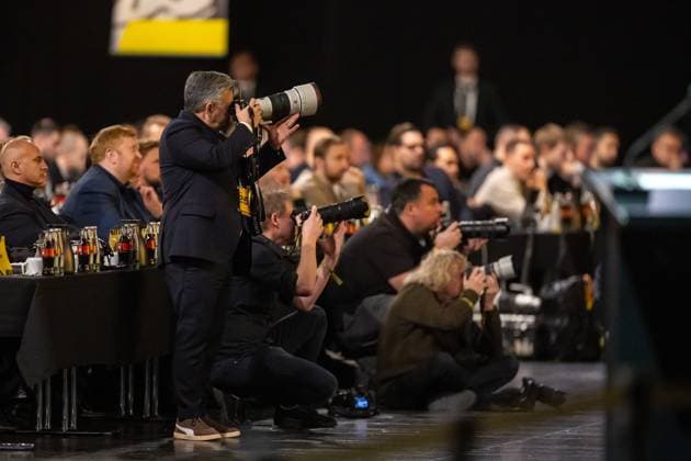 23 11 2025, Football, 2025 2026 season, 1 Bundesliga, Borussia Dortmund general meeting, photographers take photos of the event, Dortmund Messe Wetsfalenhalle NRW Germany xRHR PHOTO DEx Copyright: DennisxEwert RHR-FOTOx RHR-FOTO DE