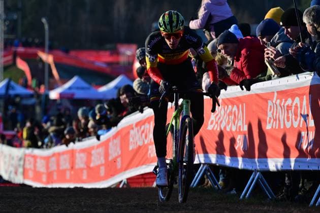 Thibau Nys from Belgium competes in the UCI Cyclo-cross World Cup race, category Elite Men, in Tabor, Czech Republic, on November 23, 2025. (CTKxPhoto VaclavxPancer) CTKPhotoP2025112303618  CTKPhotoP2025112303618