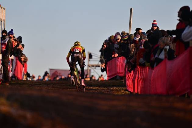 Thibau Nys from Belgium competes in the UCI Cyclo-cross World Cup race, category Elite Men, in Tabor, Czech Republic, on November 23, 2025. (CTKxPhoto VaclavxPancer) CTKPhotoP2025112303813  CTKPhotoP2025112303813
