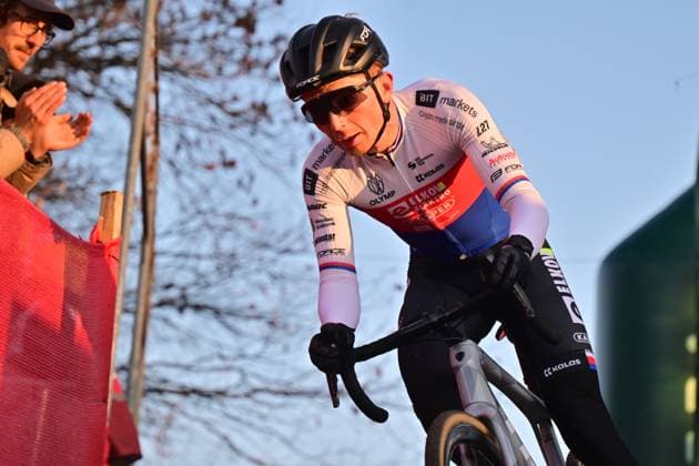 Michael Boros from Czechia competes in the UCI Cyclo-cross World Cup race, category Elite Men, in Tabor, Czech Republic, on November 23, 2025. (CTKxPhoto VaclavxPancer) CTKPhotoP2025112303832  CTKPhotoP2025112303832