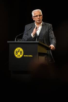 23 11 2025, Football, Season 2025 2026, 1 Bundesliga, General Meeting Borussia Dortmund, Member of the Supervisory Board Winfried Materna has to justify his statements, Dortmund Messe Wetsfalenhalle NRW Germany xRHR PHOTO DEx Copyright: DennisxEwert RHR-FOTOx RHR-FOTO DE
